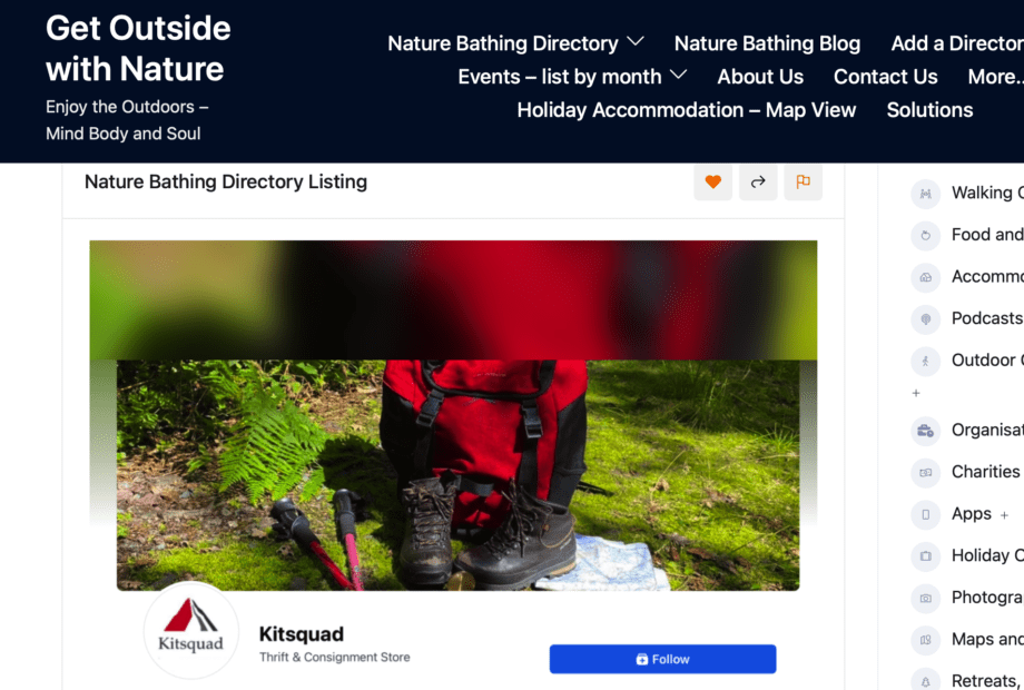 Kitsquad on Nature Bathing Directory